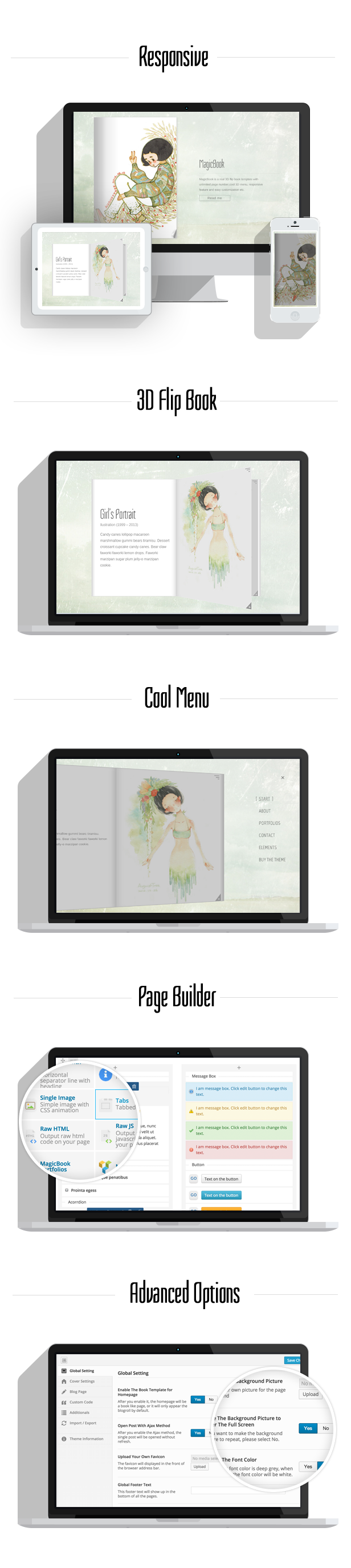 MagicBook - A 3D Flip Book WordPress Theme - 5